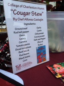 Cougar Stew by Chef Alfonso and our new promotional cards for the blog