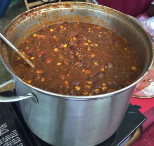 Messy pot, delicious chili