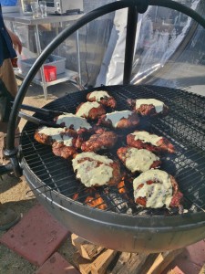 Grilling up sweetbreads!