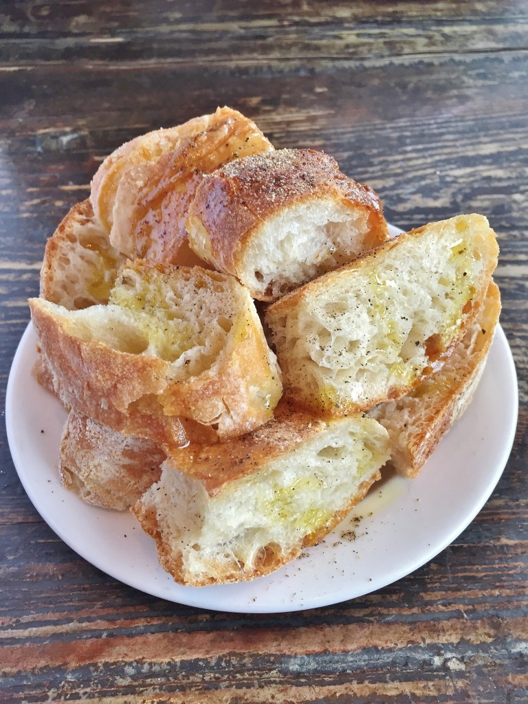 olive oil drizzled bread