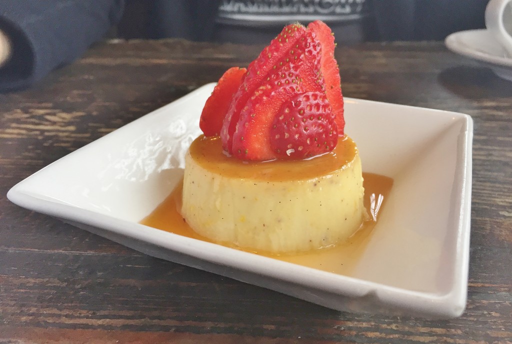 Flan with Strawberries