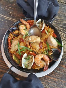 Seafood Paella with Chorizo