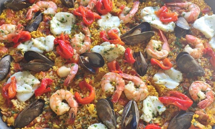 Seafood and Chorizo Paella