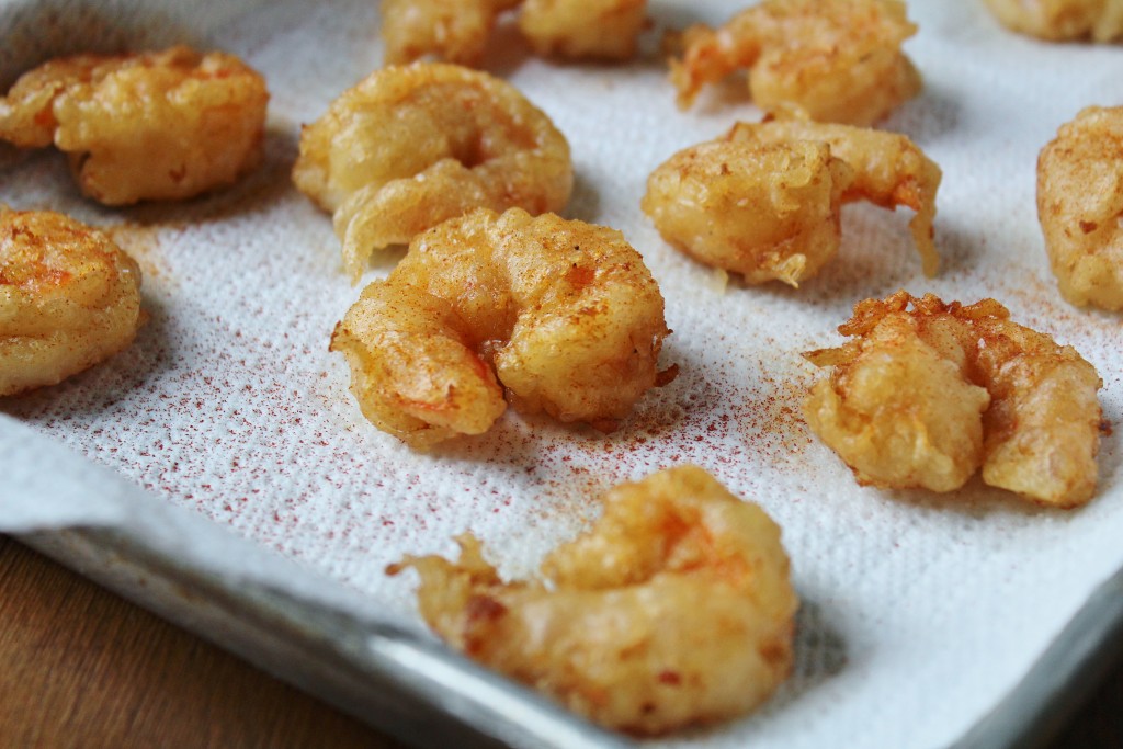 Look at those beautiful, crispy shrimp!